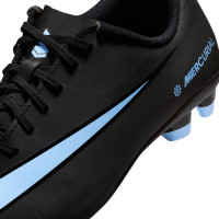 Nike Mercurial Vapor 16 Club Gras / Kunstgras Voetbalschoenen (MG) Kids Zwart Lichtblauw