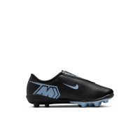 Nike Mercurial Vapor 16 Club Gazon Naturel Gazon Artificiel Chaussures de Foot (MG) Tout-Petits Noir Bleu Clair