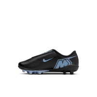 Nike Mercurial Vapor 16 Club Gazon Naturel Gazon Artificiel Chaussures de Foot (MG) Tout-Petits Noir Bleu Clair