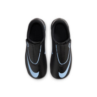 Nike Mercurial Vapor 16 Club Gazon Naturel Gazon Artificiel Chaussures de Foot (MG) Tout-Petits Noir Bleu Clair