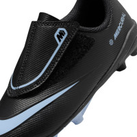 Nike Mercurial Vapor 16 Club Gazon Naturel Gazon Artificiel Chaussures de Foot (MG) Tout-Petits Noir Bleu Clair