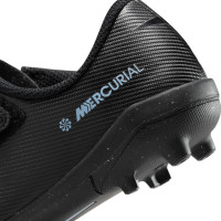 Nike Mercurial Vapor 16 Club Gazon Naturel Gazon Artificiel Chaussures de Foot (MG) Tout-Petits Noir Bleu Clair