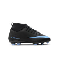 Nike Mercurial Superfly 10 Club Gazon Naturel Gazon Artificiel Chaussures de Foot (MG) Enfants Noir Bleu Clair