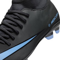 Nike Mercurial Superfly 10 Club Gazon Naturel Gazon Artificiel Chaussures de Foot (MG) Enfants Noir Bleu Clair