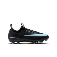Nike Zoom Mercurial Vapor 16 Academy Gazon Naturel Artificiel Chaussures de Foot (MG) Enfants Noir Bleu Clair