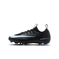 Nike Zoom Mercurial Vapor 16 Academy Gazon Naturel Artificiel Chaussures de Foot (MG) Enfants Noir Bleu Clair