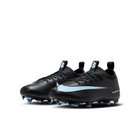 Nike Zoom Mercurial Vapor 16 Academy Gazon Naturel Artificiel Chaussures de Foot (MG) Enfants Noir Bleu Clair