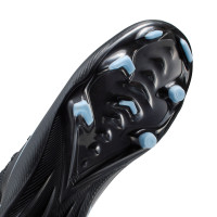 Nike Zoom Mercurial Vapor 16 Academy Gazon Naturel Artificiel Chaussures de Foot (MG) Enfants Noir Bleu Clair