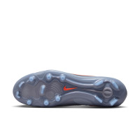 Nike Tiempo Legend 10 Pro Gras Voetbalschoenen (FG) Lichtblauw Felrood Zwart
