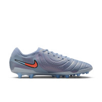 Nike Tiempo Legend 10 Pro Kunstgras Voetbalschoenen (AG) Lichtblauw Felrood Zwart