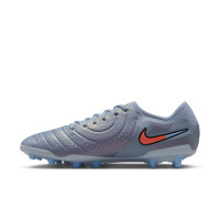 Nike Tiempo Legend 10 Pro Kunstgras Voetbalschoenen (AG) Lichtblauw Felrood Zwart