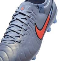 Nike Tiempo Legend 10 Pro Kunstgras Voetbalschoenen (AG) Lichtblauw Felrood Zwart