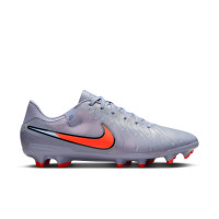 Nike Tiempo Legend 10 Academy Gras / Kunstgras Voetbalschoenen (MG) Lichtblauw Felrood Zwart