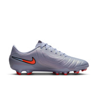 Nike Tiempo Legend 10 Academy Gras / Kunstgras Voetbalschoenen (MG) Lichtblauw Felrood Zwart