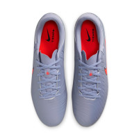 Nike Tiempo Legend 10 Academy Gras / Kunstgras Voetbalschoenen (MG) Lichtblauw Felrood Zwart