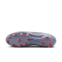 Nike Tiempo Legend 10 Academy Gras / Kunstgras Voetbalschoenen (MG) Lichtblauw Felrood Zwart