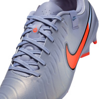 Nike Tiempo Legend 10 Academy Gras / Kunstgras Voetbalschoenen (MG) Lichtblauw Felrood Zwart