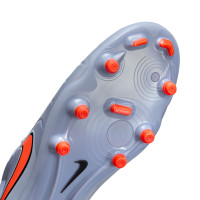 Nike Tiempo Legend 10 Academy Gras / Kunstgras Voetbalschoenen (MG) Lichtblauw Felrood Zwart