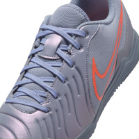 Nike Tiempo Legend 10 Club Chaussures de Foot en Salle (IN) Bleu Clair Rouge Vif Noir