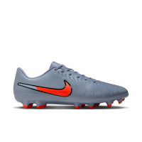 Nike Tiempo Legend 10 Club Gazon Naturel Gazon Artificiel Chaussures de Foot (MG) Bleu Clair Rouge Vif Noir