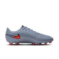 Nike Tiempo Legend 10 Club Gazon Naturel Gazon Artificiel Chaussures de Foot (MG) Bleu Clair Rouge Vif Noir