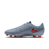 Nike Tiempo Legend 10 Club Gazon Naturel Gazon Artificiel Chaussures de Foot (MG) Bleu Clair Rouge Vif Noir