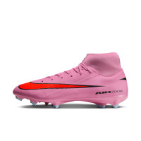 Nike Zoom Mercurial Superfly 10 Academy Gras / Kunstgras Voetbalschoenen (MG) Roze Felrood Lichtblauw