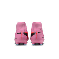 Nike Zoom Mercurial Superfly 10 Academy Gras / Kunstgras Voetbalschoenen (MG) Roze Felrood Lichtblauw