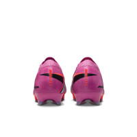 Nike Zoom Mercurial Vapor 16 Elite Gras Voetbalschoenen (FG) Roze Felrood Lichtblauw