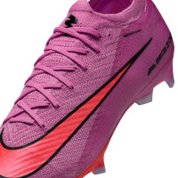 Nike Zoom Mercurial Vapor 16 Elite Gras Voetbalschoenen (FG) Roze Felrood Lichtblauw