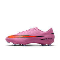 Nike Zoom Mercurial Vapor 16 Academy Gras / Kunstgras Voetbalschoenen (MG) Roze Felrood Lichtblauw