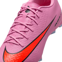 Nike Zoom Mercurial Vapor 16 Academy Gras / Kunstgras Voetbalschoenen (MG) Roze Felrood Lichtblauw
