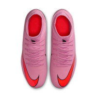 Nike Mercurial Superfly 10 Club Gazon Naturel Gazon Artificiel Chaussures de Foot (MG) Rose Rouge Vif Bleu Clair