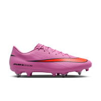 Nike Zoom Mercurial Vapor 16 Academy IJzeren-Nop Voetbalschoenen (SG) Anti-Clog Roze Felrood Lichtblauw