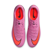 Nike Zoom Mercurial Vapor 16 Academy IJzeren-Nop Voetbalschoenen (SG) Anti-Clog Roze Felrood Lichtblauw