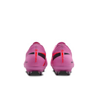Nike Zoom Mercurial Vapor 16 Academy IJzeren-Nop Voetbalschoenen (SG) Anti-Clog Roze Felrood Lichtblauw