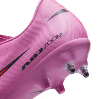 Nike Zoom Mercurial Vapor 16 Academy IJzeren-Nop Voetbalschoenen (SG) Anti-Clog Roze Felrood Lichtblauw