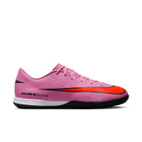 Nike Zoom Mercurial Vapor 16 Academy Chaussures de Foot en Salle (IN) Rose Rouge Vif Bleu Clair