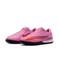 Nike Zoom Mercurial Vapor 16 Academy Chaussures de Foot en Salle (IN) Rose Rouge Vif Bleu Clair