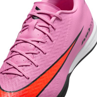Nike Zoom Mercurial Vapor 16 Academy Chaussures de Foot en Salle (IN) Rose Rouge Vif Bleu Clair