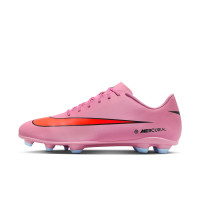 Nike Mercurial Vapor 16 Club Gras / Kunstgras Voetbalschoenen (MG) Roze Felrood Lichtblauw