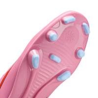 Nike Mercurial Vapor 16 Club Gazon Naturel Gazon Artificiel Chaussures de Foot (MG) Rose Rouge Vif Bleu Clair