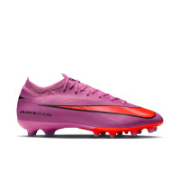 Nike Zoom Mercurial Vapor 16 Pro Gazon Artificiel Chaussures de Foot (AG) Rose Rouge Vif Bleu Clair
