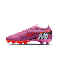 Nike Zoom Mercurial Vapor 16 Pro Kunstgras Voetbalschoenen (AG) Roze Felrood Lichtblauw