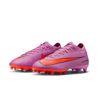 Nike Zoom Mercurial Vapor 16 Pro Kunstgras Voetbalschoenen (AG) Roze Felrood Lichtblauw