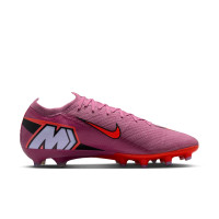 Nike Zoom Mercurial Vapor 16 Elite Kunstgras Voetbalschoenen (AG) Roze Felrood Lichtblauw