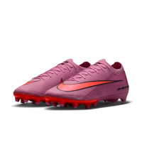 Nike Zoom Mercurial Vapor 16 Elite Kunstgras Voetbalschoenen (AG) Roze Felrood Lichtblauw