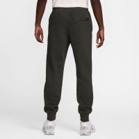 Pantalon de survêtement en polaire Nike Sportswear Club vert foncé blanc