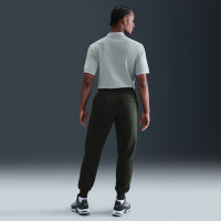 Pantalon de survêtement en polaire Nike Sportswear Club vert foncé blanc