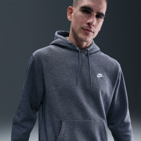 Combinaison de jogging en polaire Nike Sportswear Club à capuche gris argenté blanc